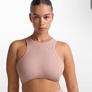 NikeSKIMS Ribbed Seamless Women's Racerneck Bra Size L NWT